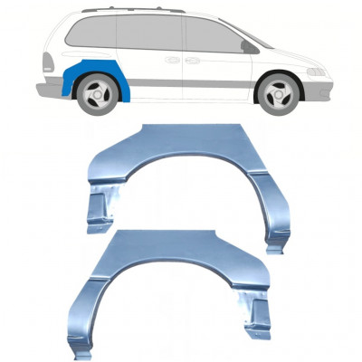 Reparatiepaneel achterspatbord voor Chrysler Voyager 1996-2001 / Links + Rechts / Set 9967