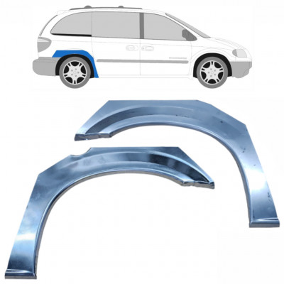 Reparatiepaneel achterspatbord voor Chrysler Voyager 2000-2008 / Links + Rechts / Set 9203