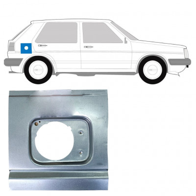 VW GOLF 2 1982- BRANDSTOFTANK ACHTER ZIJDE REPARATIE PANEEL