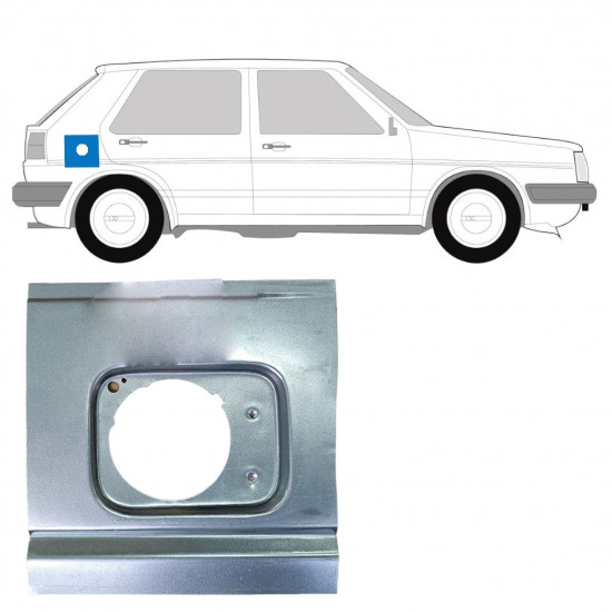 Plaatwerkdeel Benzinedopplaat voor VW Golf 2 1982- 7253