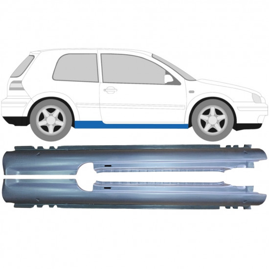 VW GOLF 4 1997- 3 DEUR DORPEL REPARATIEPANEEL / SET