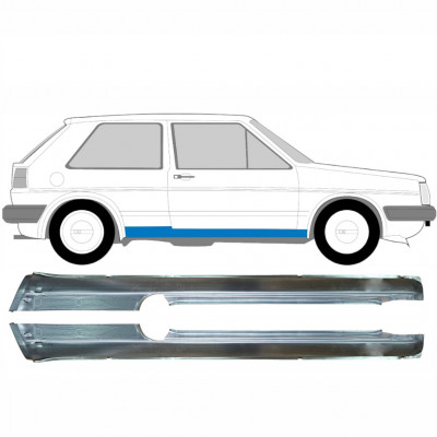 Reparatie dorpel voor VW Golf 2 1982- / Links + Rechts / Set 9407