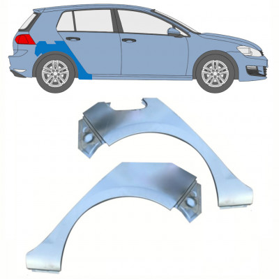 Reparatiepaneel achterspatbord voor VW Golf 7 2012- / Links + Rechts / Set 10393
