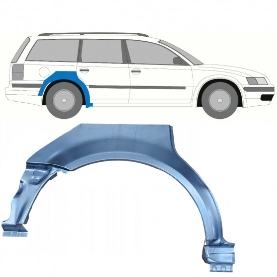 VW PASSAT B5 1996-2005 STATIONWAGEN WIELKAST REPARATIE PANEEL / RECHTS