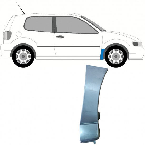 VW POLO 1994-1999 REPARATIEPANEEL VOORVLEUGEL / RECHTS