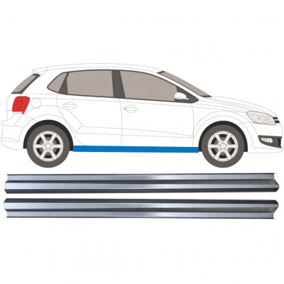 Reparatie dorpel voor Volkswagen Polo 2009-2017 / Links / Rechts / Links + Rechts / Set 12910