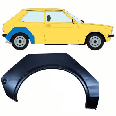 VW POLO 1975-1981 ACHTERSTE WIELKAST REPARATIE PANEEL / RECHTS