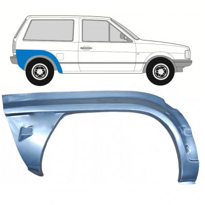 Reparatiepaneel achterspatbord voor VW Polo 1981-1984 / Rechts 7116