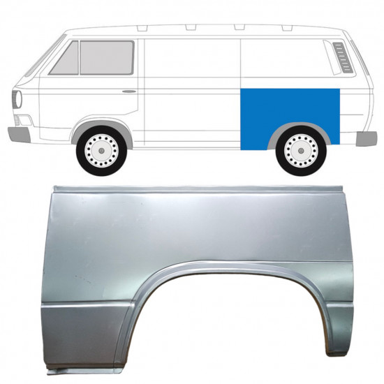 Reparatiepaneel achterspatbord voor VW Transporter T3 1979-1992 / Links 7137