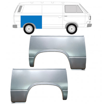 Reparatiepaneel achterspatbord voor VW Transporter T3 1979-1992 / Links + Rechts / Set 9587