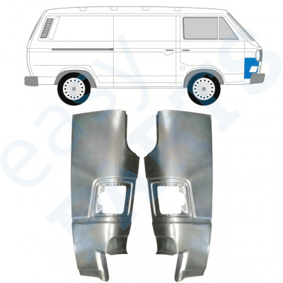 VW T3 1979-1992 VOOR HOEK REPARATIE PANEEL / SET