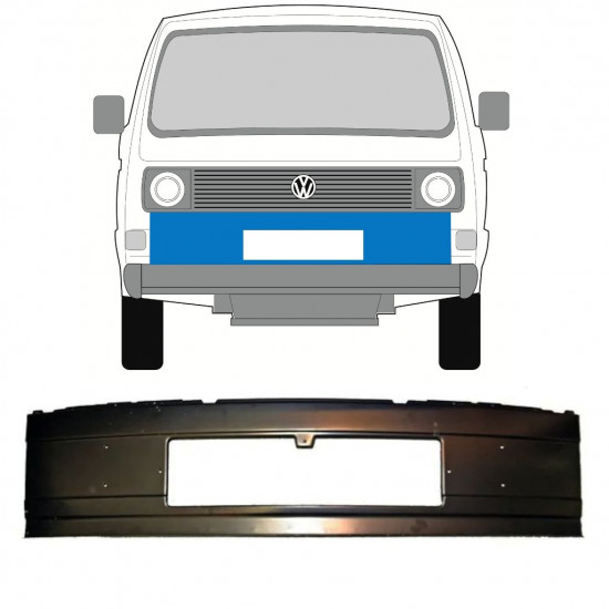 Binnen voorste reparatiepaneel voor Volkswagen Transporter T3 1979-1992 11184