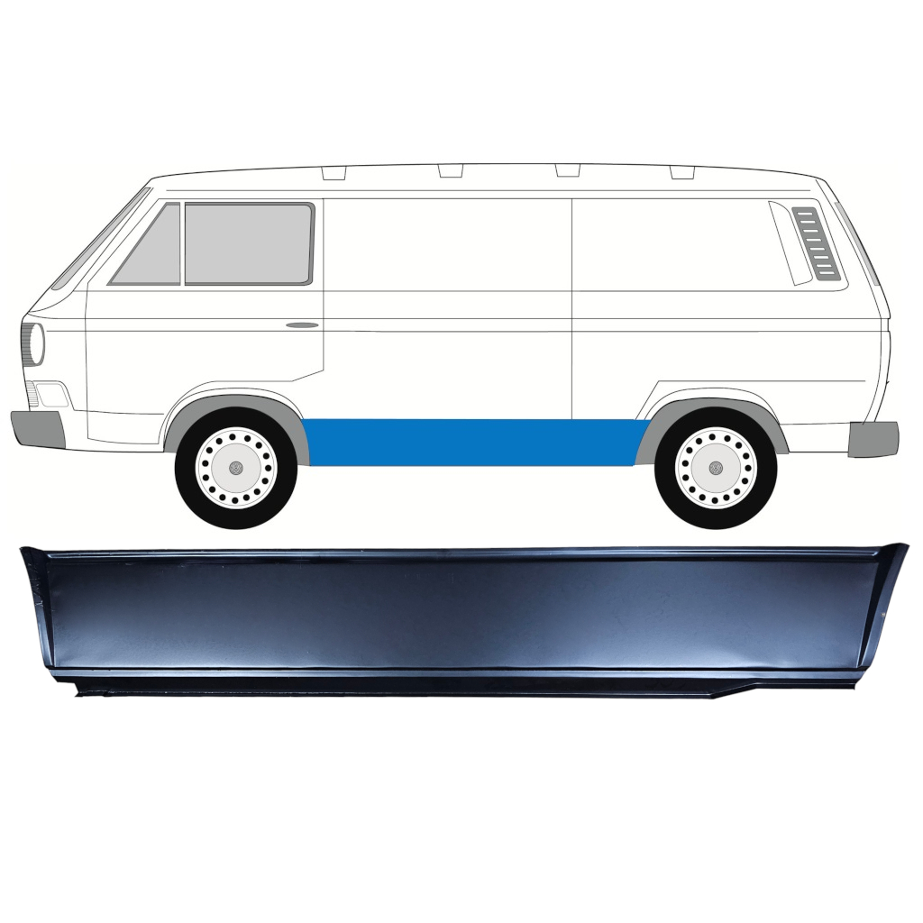VW T3 1979-1992 ZIJDE REPARATIE PANEEL / LINKS