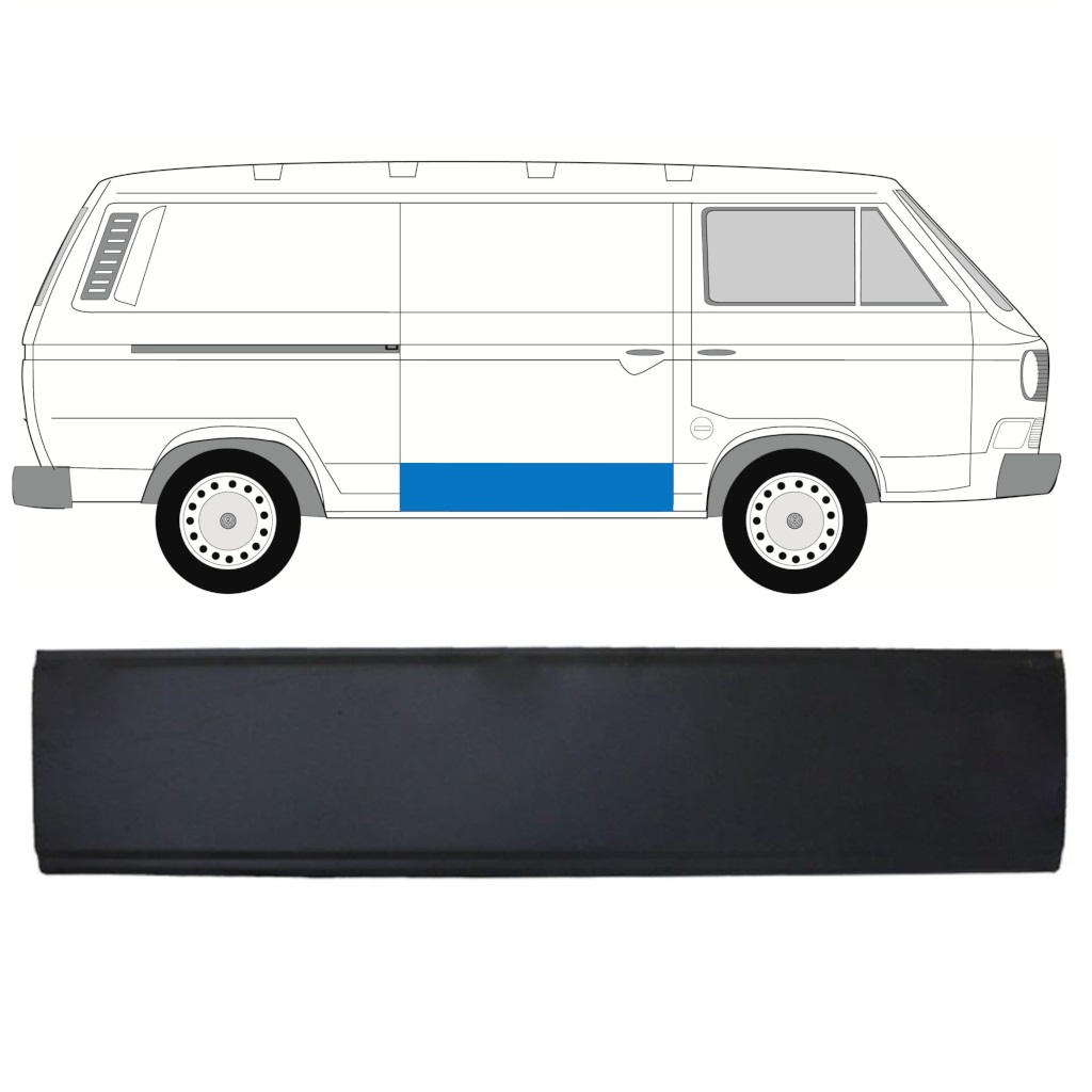 VW T3 1979-1992 SCHUIFDEUR REPARATIEPANEEL / RECHTS