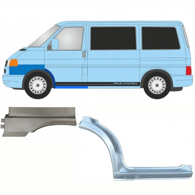 Reparatiepaneel dorpel + voorste wielkast + voorste spatbord voor VW Transporter T4 Caravelle 1996- / Links / Set 10044