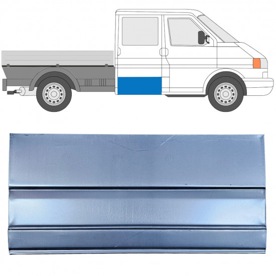 Reparatie plaatwerk achterste deuren  voor VW Transporter T4 1990-2003  Dubbele cabine / Links = Rechts (symmetrisch) 11760