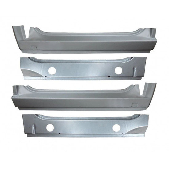 Binnen + buiten reparatiepaneel voor dorpel voor VW Transporter T4 1990-2003 / Set 9907