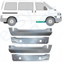 Binnen + buiten reparatiepaneel voor dorpel voor VW Transporter T4 1990-2003 / Set 9907