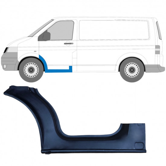 VW T5 2003-2015 1/3 VOOR DEUR DORPEL REPARATIEPANEEL / LINKS