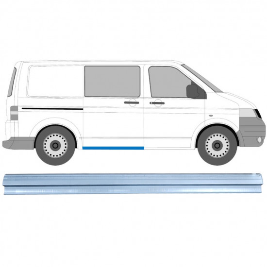 VW T5 2003-2015 SCHUIFDEUR DORPEL / RECHTS