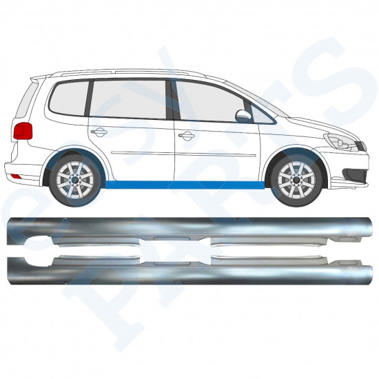 Reparatie dorpel voor VW Touran 2010-2015 / Links + Rechts / Set 10000