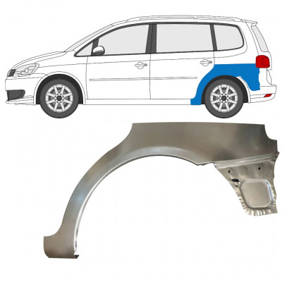 Reparatiepaneel achterspatbord voor VW Touran 2010-2015 / Links 8195