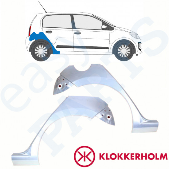 VOLKSWAGEN UP! 2011- 4 DEUR WIELKAST REPARATIE PANEEL / SET