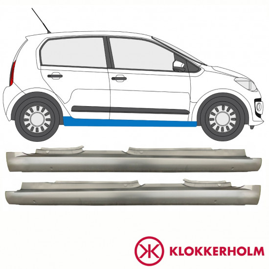 VOLKSWAGEN UP! 2011- 5 DEUR DORPEL REPARATIEPANEEL / SET