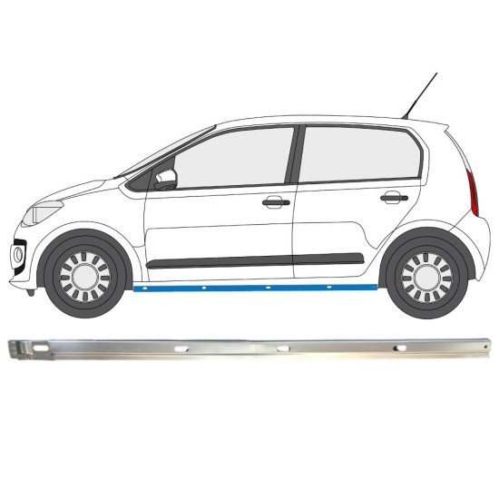Binnenste reparatie dorpel voor Volkswagen UP! 2011- / Links 14858 Binnenste reparatie dorpel voor Volkswagen UP! 2011- / Links 14858