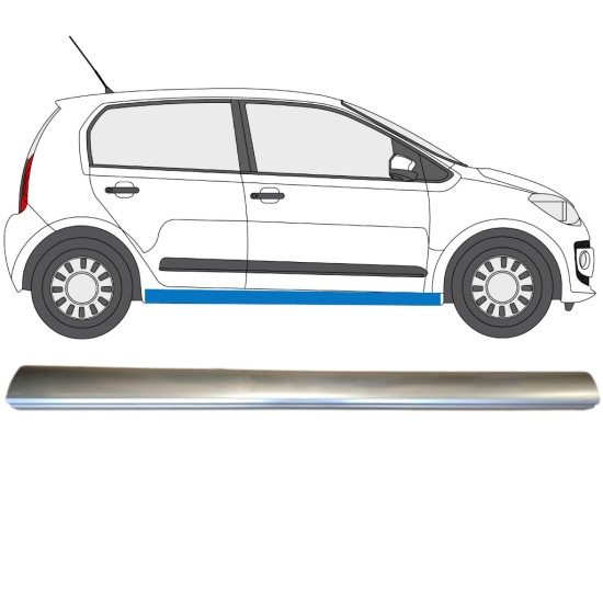 Reparatie dorpel onderste deel voor Volkswagen UP! 2011- / Rechts 14818 Reparatie dorpel onderste deel voor Volkswagen UP! 2011- / Rechts 14818