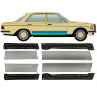 Binnen + buiten reparatiepaneel voor + achter deur voor Mercedes W123 1975-1985 / Links + Rechts / Set 9646