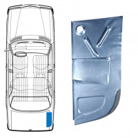 Plaatwerk kofferbakvloer voor Mercedes W123 1975-1985 / Rechts 8685