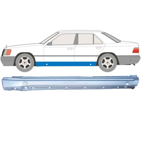 Volledige dorpel voor Mercedes E-Class W124 1984-1996 / Links 6364
