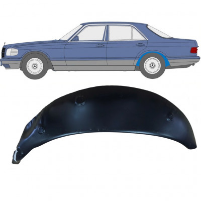 Binnenste reparatiepaneel achter wielkast voor Mercedes S-class 1979-1991 / Links 7867