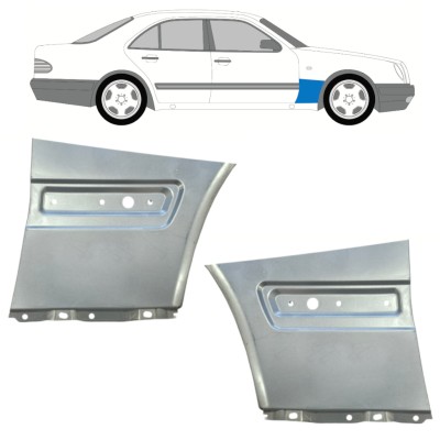 Reparatiepaneel voorspatbord voor Mercedes E-Class W210 1995-2003 / Links + Rechts / Set 14703