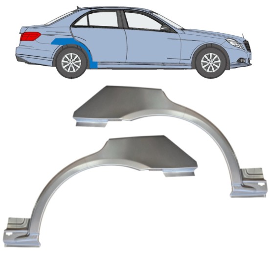 Reparatiepaneel achterspatbord voor Mercedes-Benz E-Class W212 2009-2016 / Links + Rechts / Set 14867 Reparatiepaneel achterspatbord voor Mercedes-Benz E-Class W212 2009-2016 / Links + Rechts / Set 14867