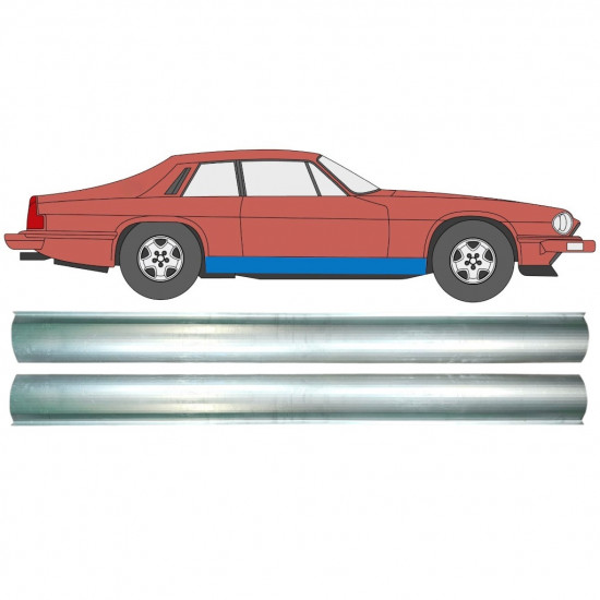 Reparatie dorpel voor Jaguar XJs 1975-1996 / Links = Rechts (symmetrisch) / Set 10490