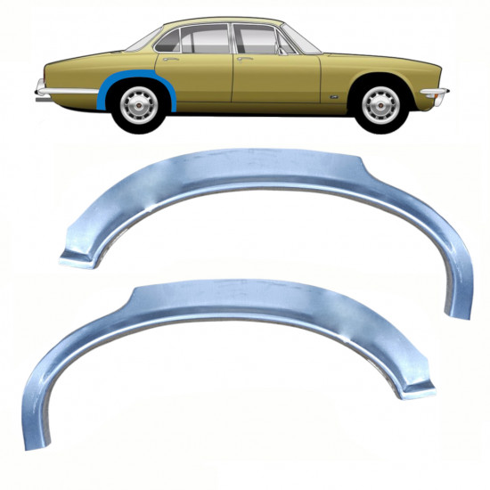 Reparatiepaneel achterspatbord voor Jaguar XJ 1968-1973 / Links + Rechts / Set 10744