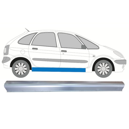 Reparatie dorpel onderste deel