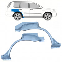 Reparatiepaneel achterspatbord voor Nissan X-TRAIL 2001-2007 / Links + Rechts / Set 10129