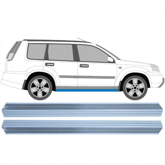 NISSAN X-TRAIL 2001-2007 DORPEL REPARATIEPANEL / RECHTS + LINKS / SET