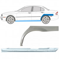 Reparatiepaneel dorpel + achterspatbord voor Jaguar X-Type 2001-2009 / Links / Set 12621