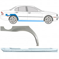 Reparatiepaneel dorpel + achterspatbord voor Jaguar X-Type 2001-2009 / Rechts / Set 12620