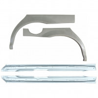 Reparatiepaneel dorpel + achterspatbord voor Jaguar X-Type 2001-2009 / Set 12622