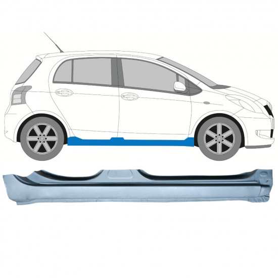 Volledige dorpel voor Toyota Yaris 2006-2011 / Rechts 7989