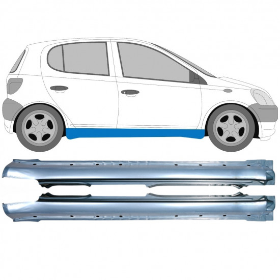 Reparatie dorpel voor Toyota Yaris 1999-2006 / Links + Rechts / Set 9213