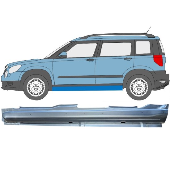 Volledige dorpel voor Skoda Yeti 2009- / Links 15976