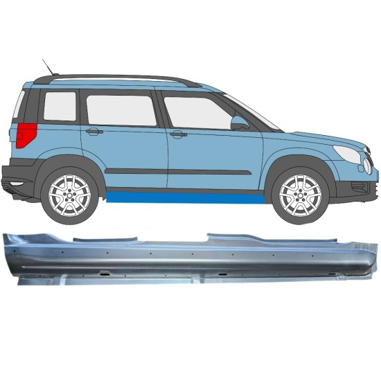 Volledige dorpel voor Skoda Yeti 2009- / Rechts 15975