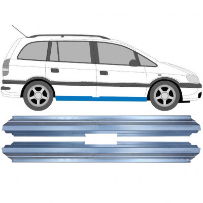 Reparatie dorpel voor Opel Zafira 1999-2005 / Links = Rechts (symmetrisch) / Set 9714