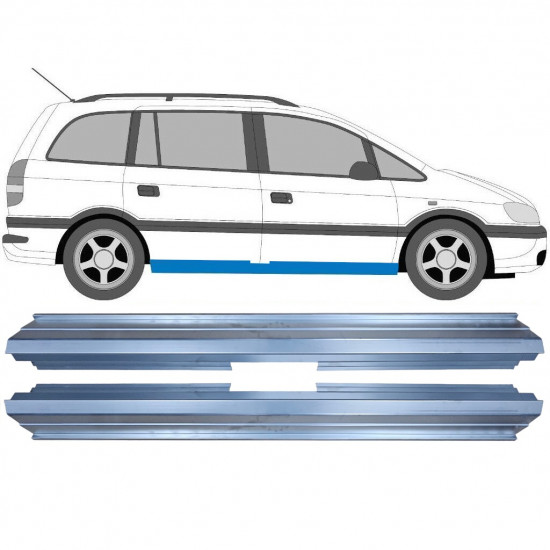 OPEL ZAFIRA 1999-2005 DORPEL REPARATIEPANEEL / RECHTS = LINKS / SET